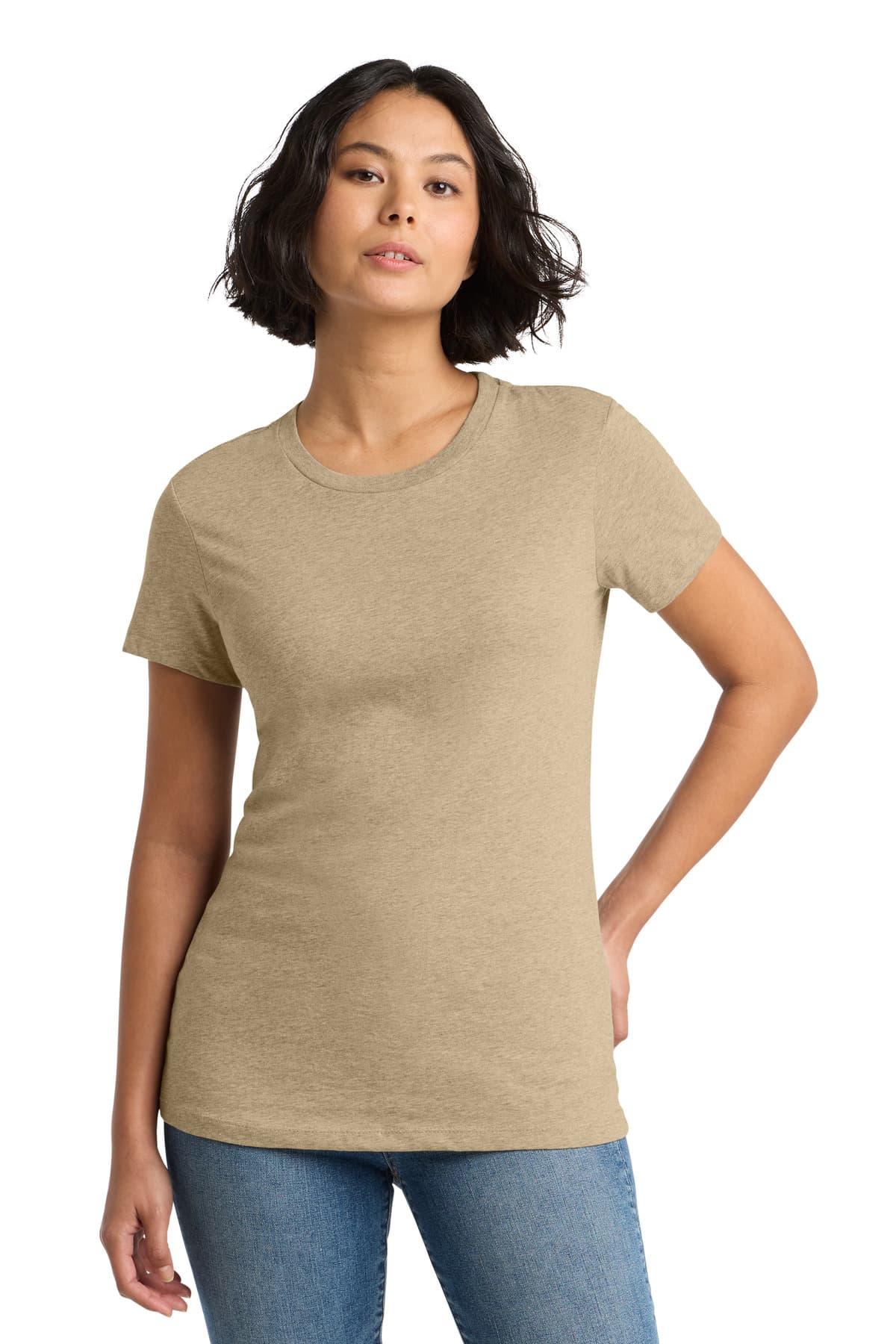 District ® Women's Perfect Weight ® Tee — Heathered Latte