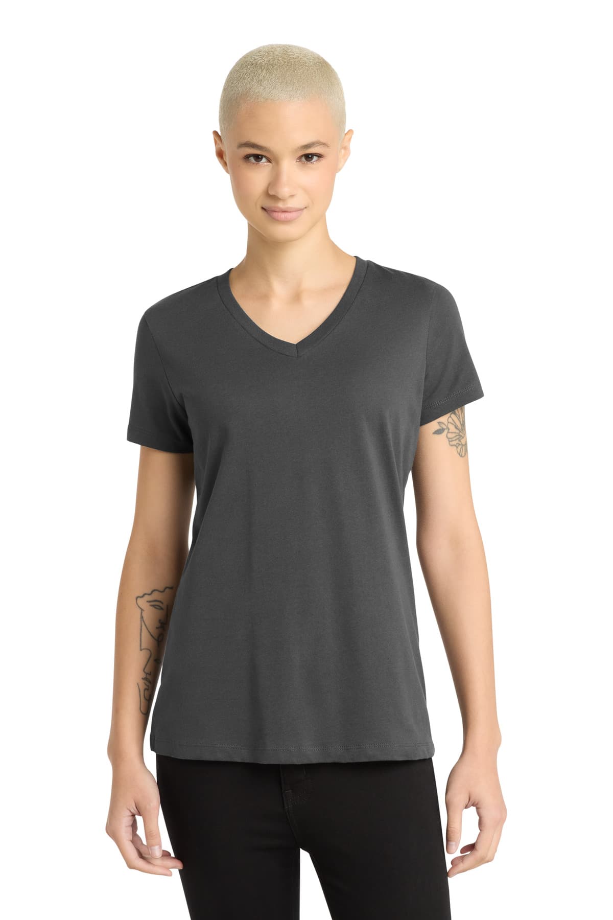 District ® - Women's Perfect Weight ® V-Neck Tee — Charcoal