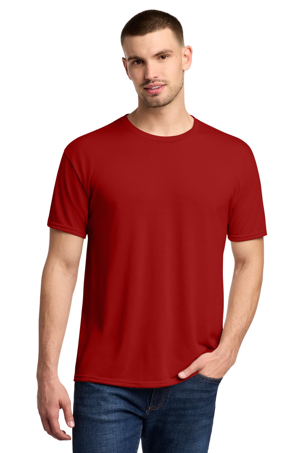 Jerzees ® Dri-Power ® 100% Polyester T-Shirt — True Red