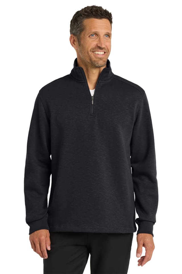 Port Authority ® Slub Fleece 1/4-Zip Pullover