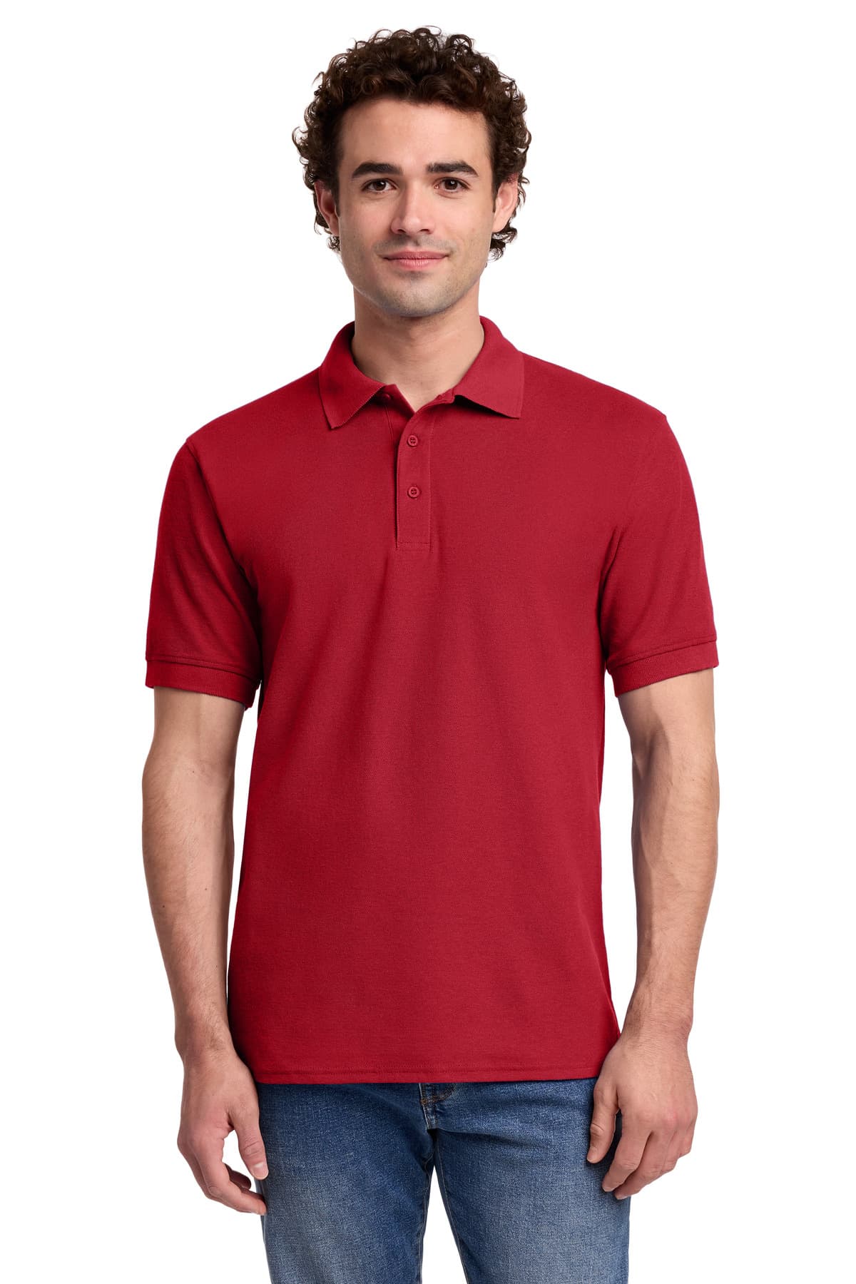 Port & Co  Core Blend Pique Polo — Red