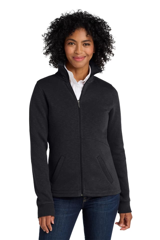 Port Authority ® Women's Slub Fleece Full-Zip Jacket