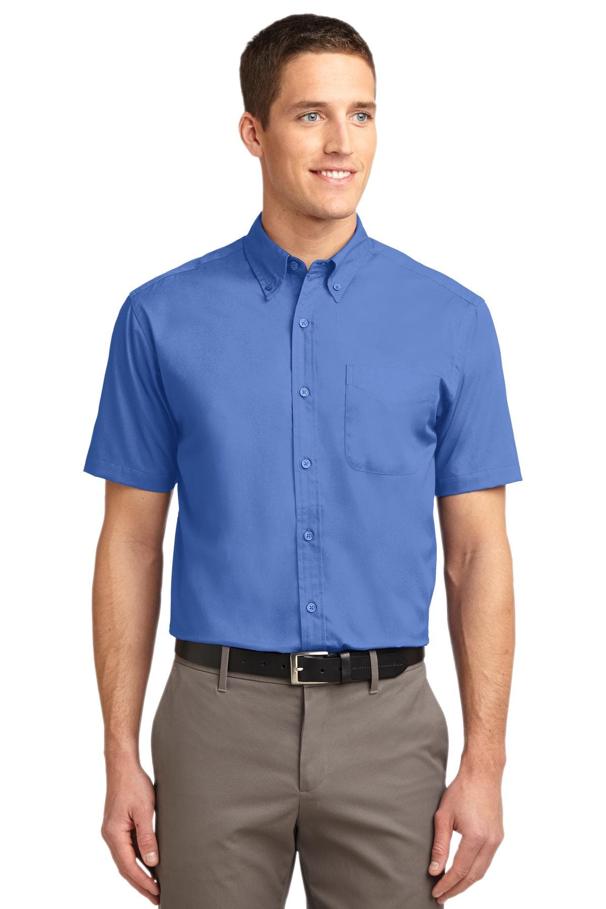 Port Authority ® Tall Short Sleeve Easy Care Shirt — Ultramarine Blue