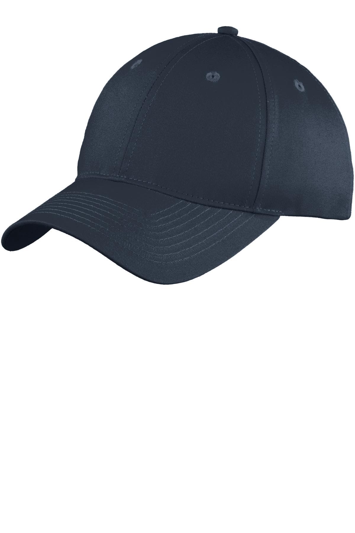 Port Authority ® Youth Six-Panel Unstructured Twill Cap — Navy