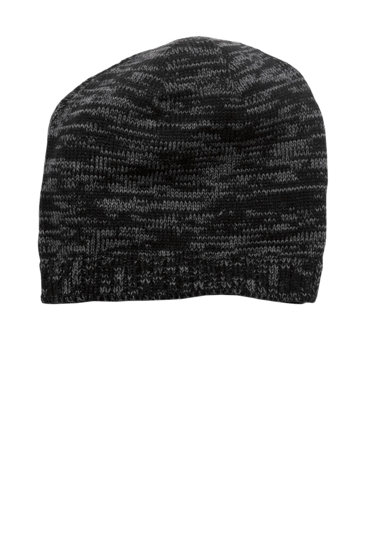 District ® Spaced-Dyed Beanie — Black/ Charcoal