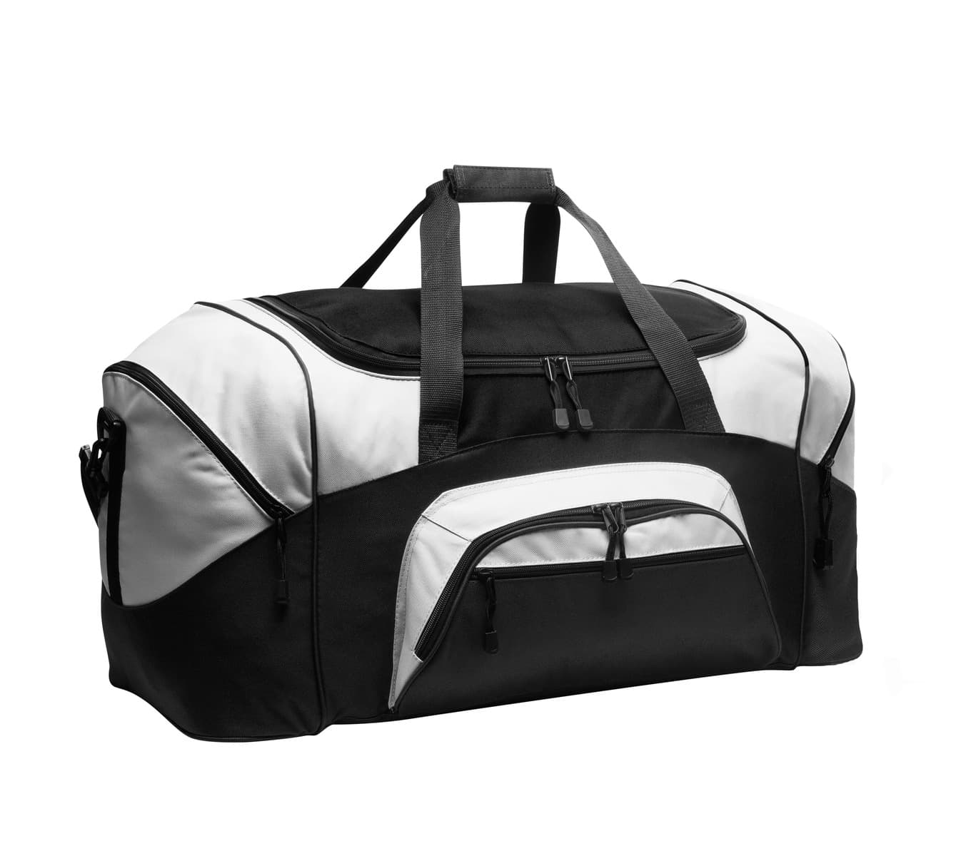 Port Authority ® - Standard Colorblock Sport Duffel — Black/ Grey