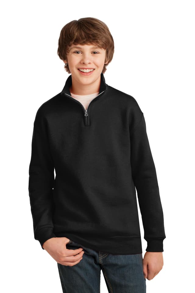 DISCONTINUED Jerzees ® Youth NuBlend ® 1/4-Zip Cadet Collar Sweatshirt