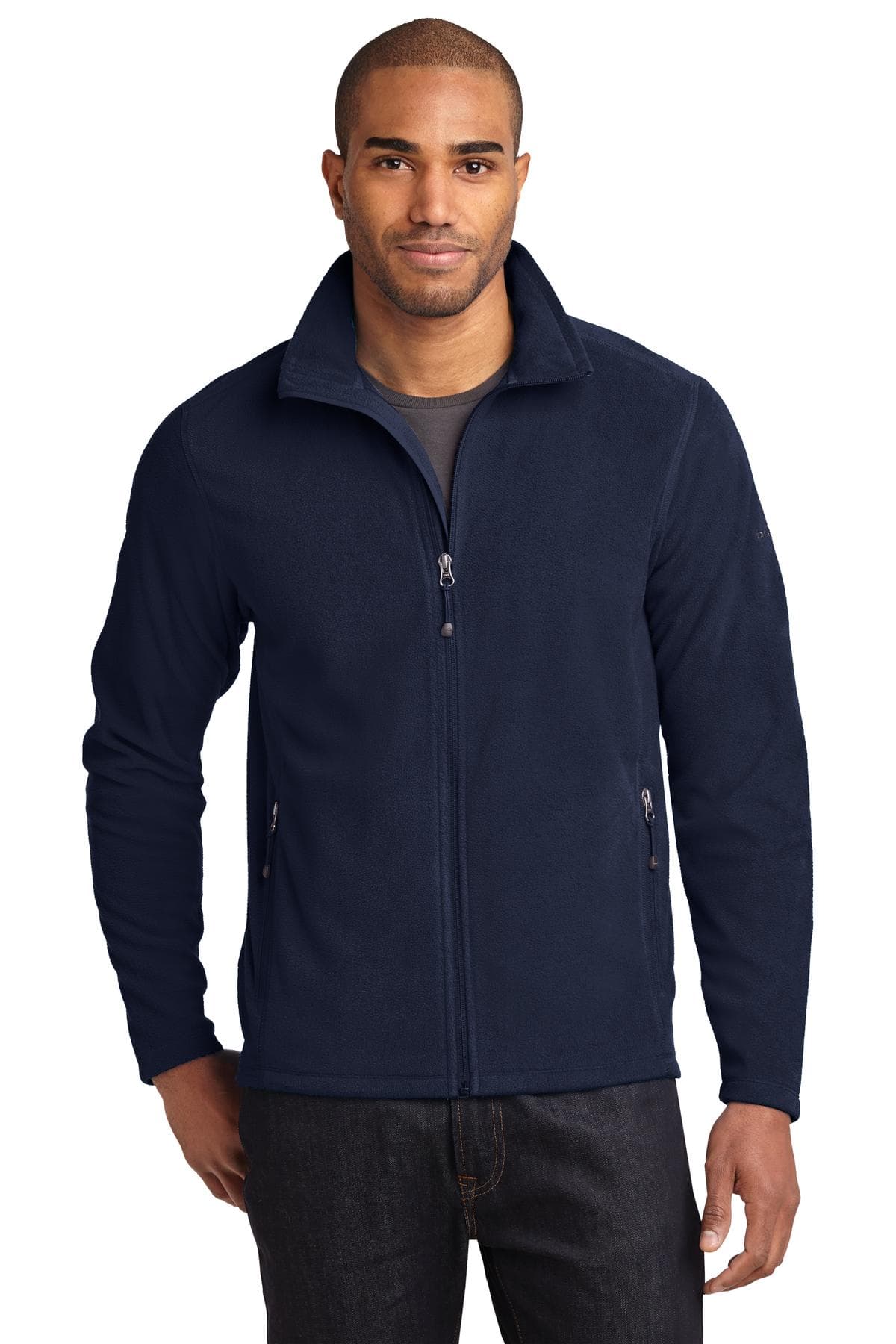 Eddie Bauer ® Full-Zip Microfleece Jacket — Navy