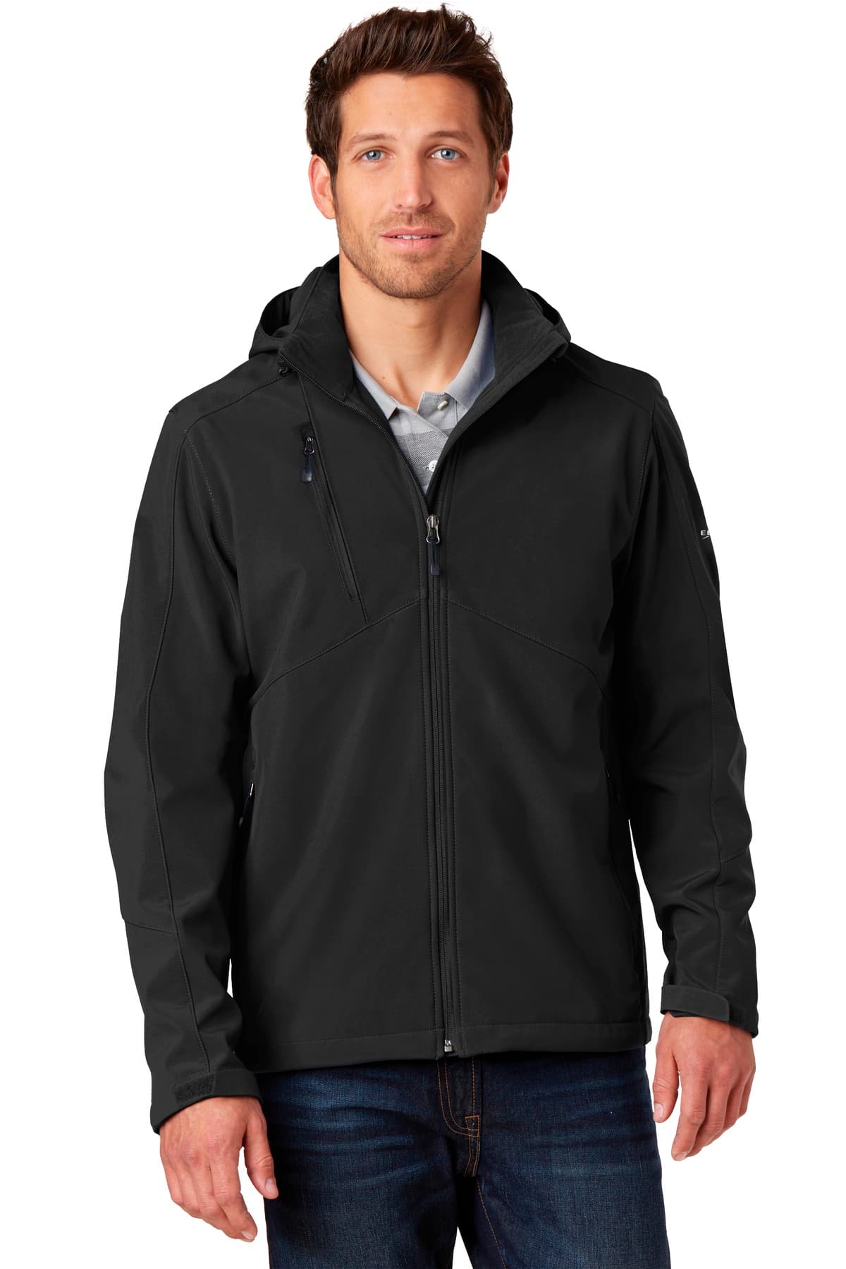 Eddie Bauer ® Hooded Soft Shell Parka — Black
