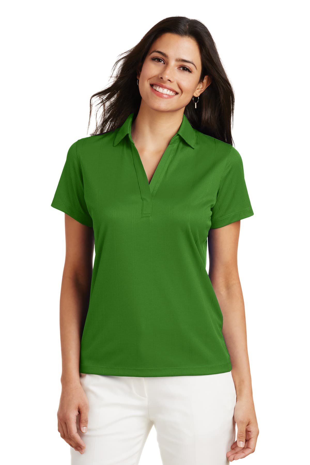 Port Authority ® Women's Performance Fine Jacquard Polo — Vine Green