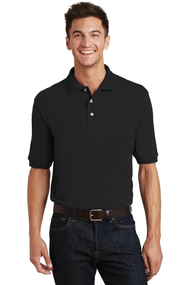 Port Authority ® Heavyweight Cotton Pique Polo with Pocket