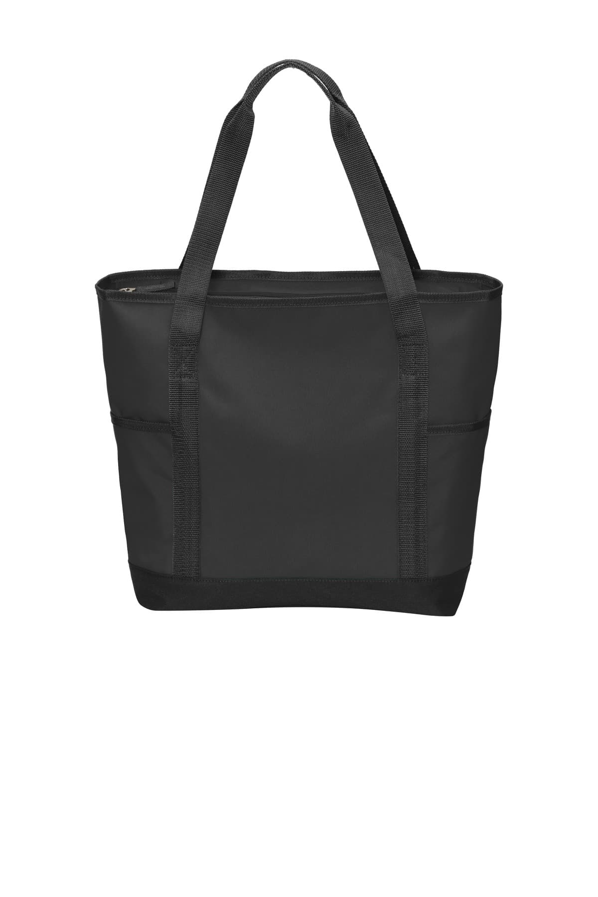 Port Authority ® On-The-Go Tote — Black/ Black