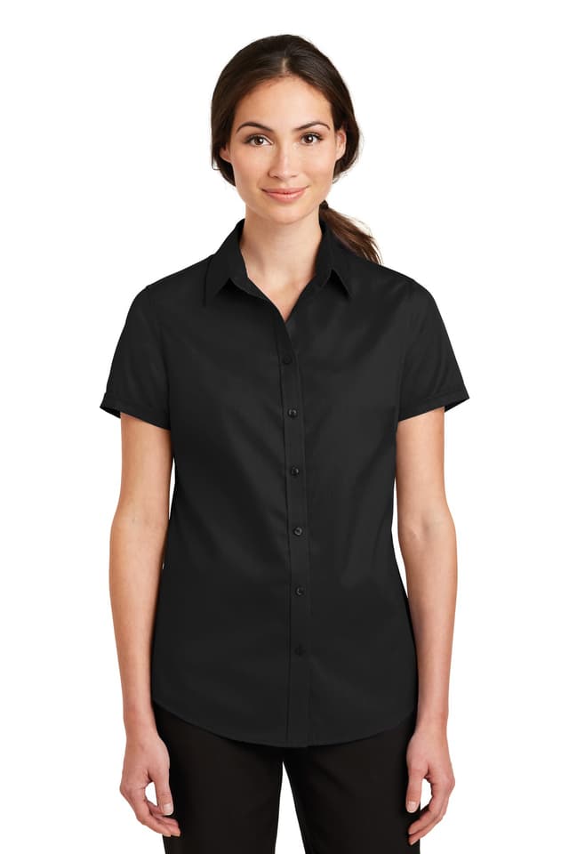 Port Authority ® Women's Short Sleeve SuperPro  Twill Shirt