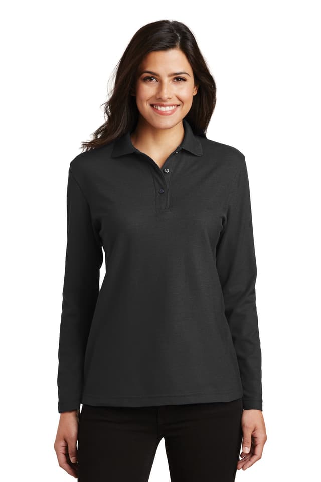 Port Authority ® Women's Silk Touch Long Sleeve Polo