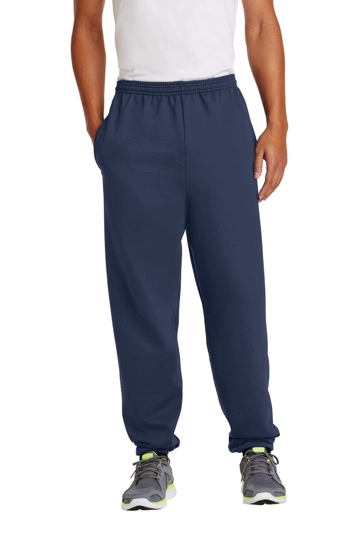 Port & Co  Essential Fleece Sweatpant with Pockets — Navy