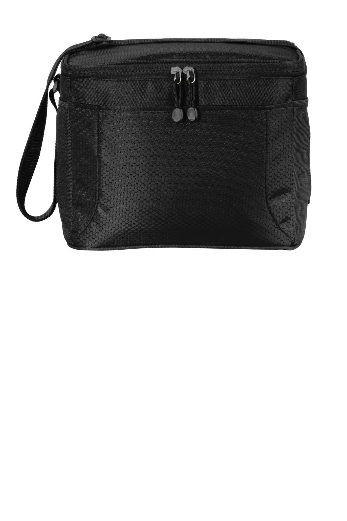 Port Authority ® 12-Can Cube Cooler — Black/ Black