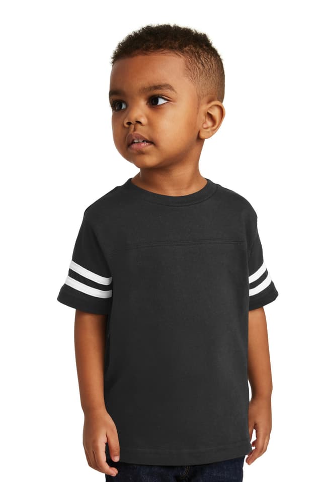 Rabbit Skins  Toddler Football Fine Jersey Tee