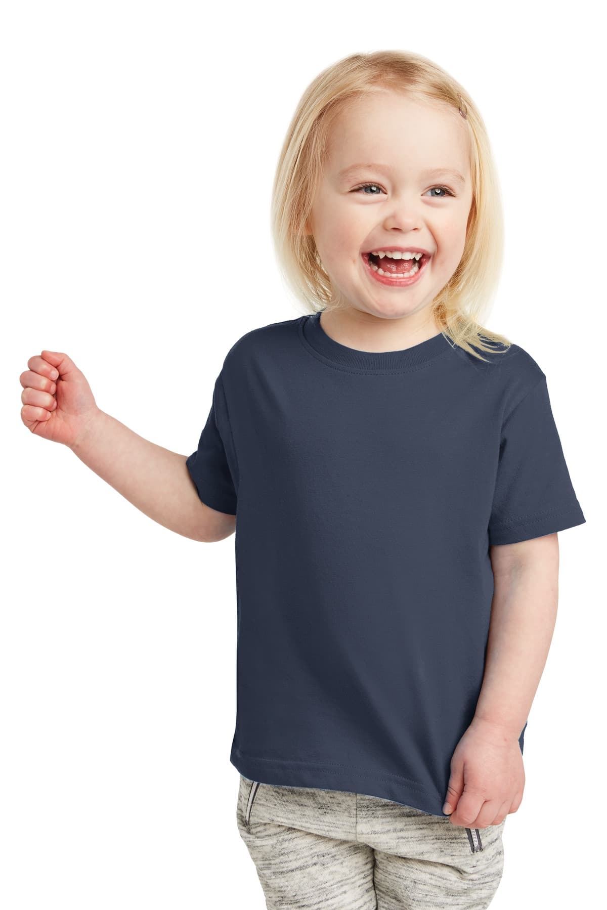 Rabbit Skins  Toddler Fine Jersey Tee — Navy