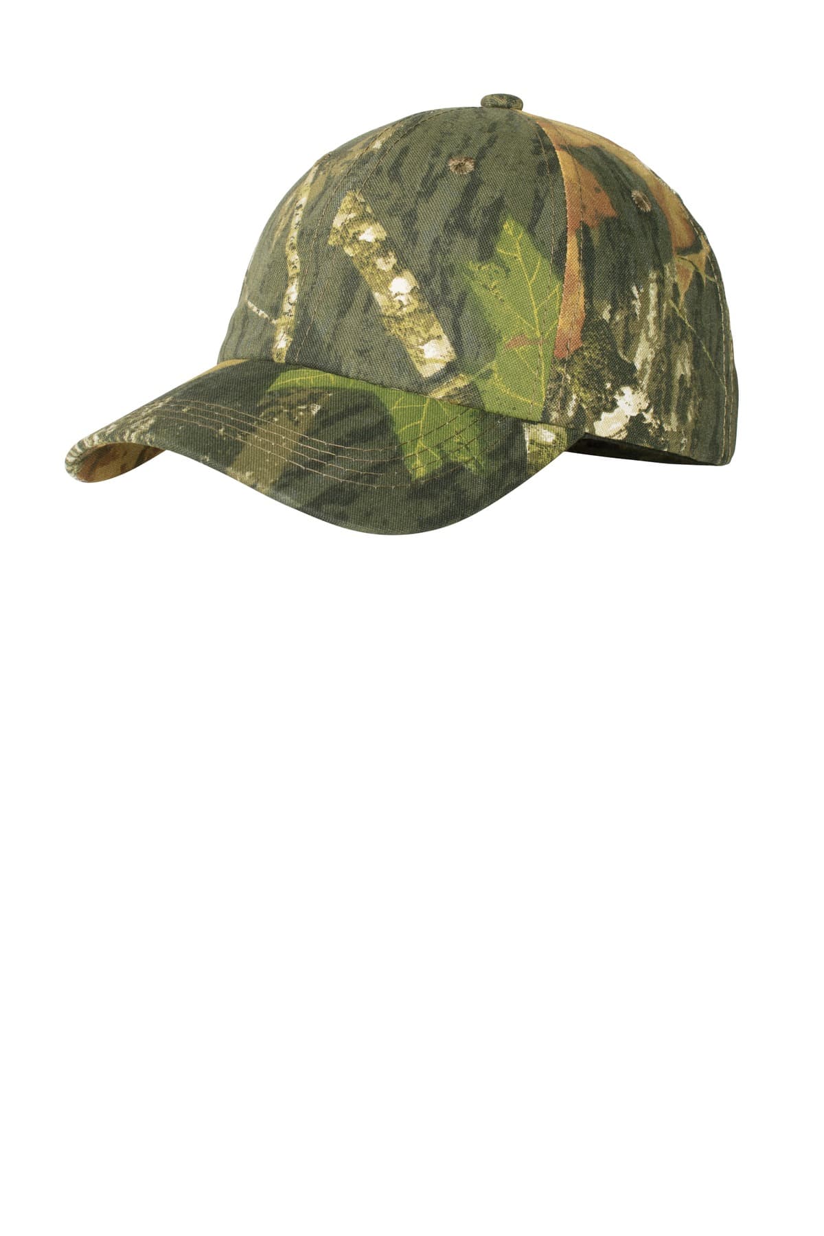 Port Authority ® Pro Camouflage Series Garment-Washed Cap — Mossy Oak New Break-Up
