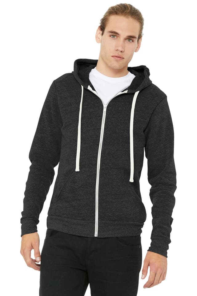 BELLA+CANVAS ® Unisex Triblend Sponge Fleece Full-Zip Hoodie