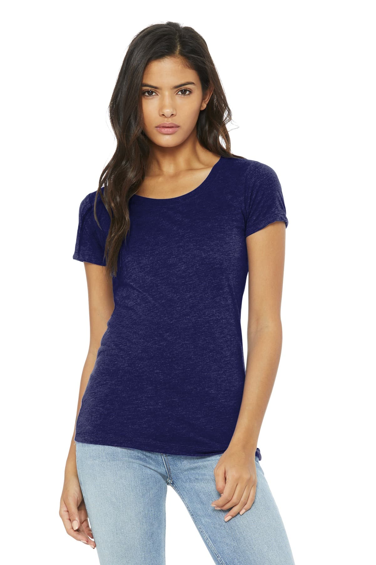 BELLA+CANVAS ® Women's Triblend Short Sleeve Tee — Navy Triblend