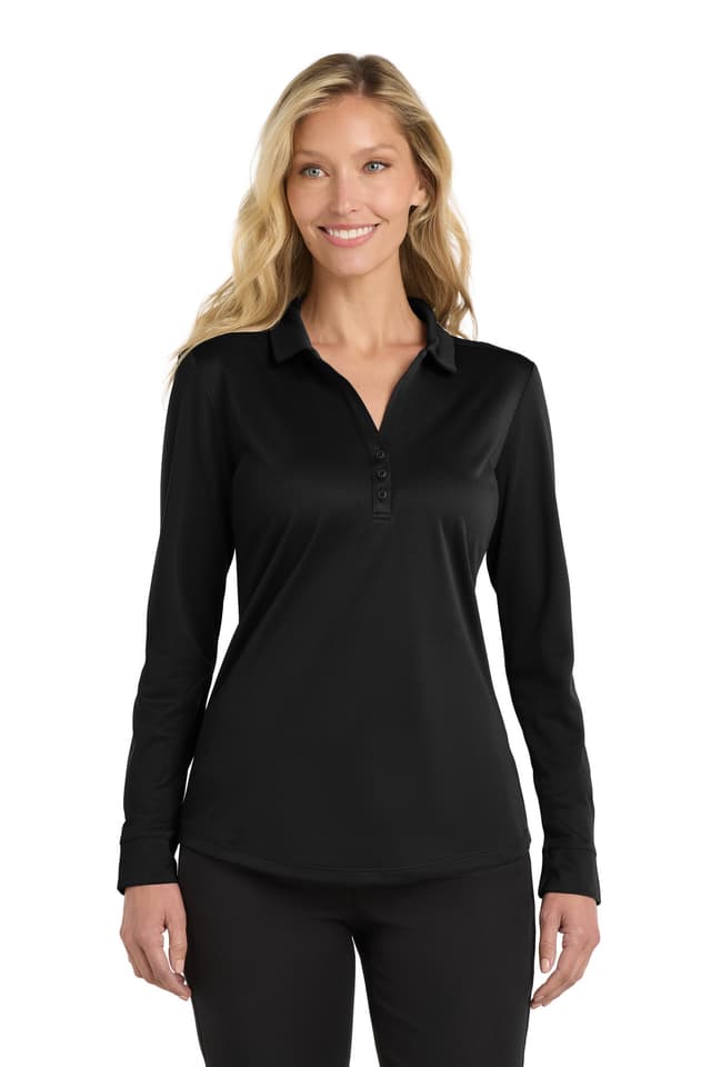 Port Authority ® Women's Silk Touch  Performance Long Sleeve Polo