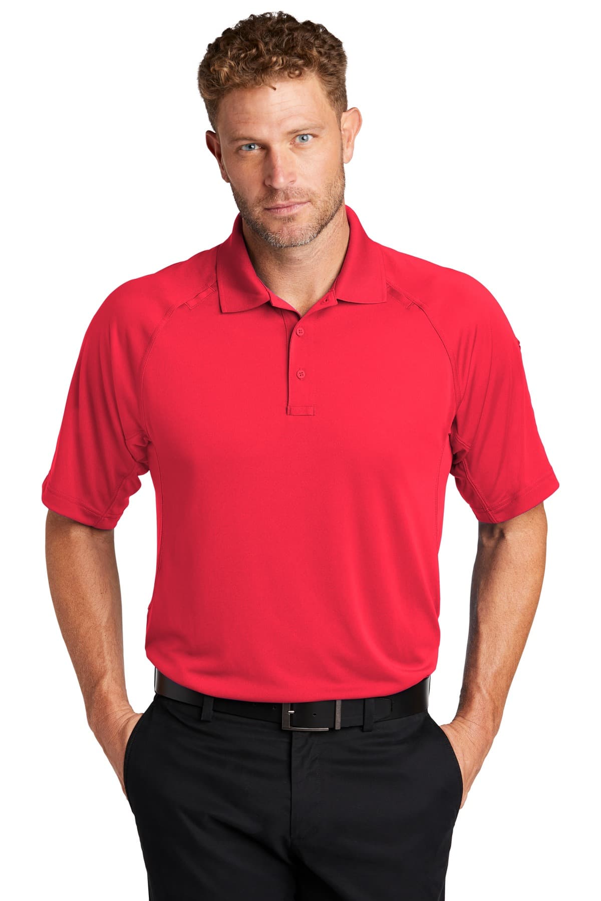 CornerStone ® Select Lightweight Snag-Proof Tactical Polo — Red