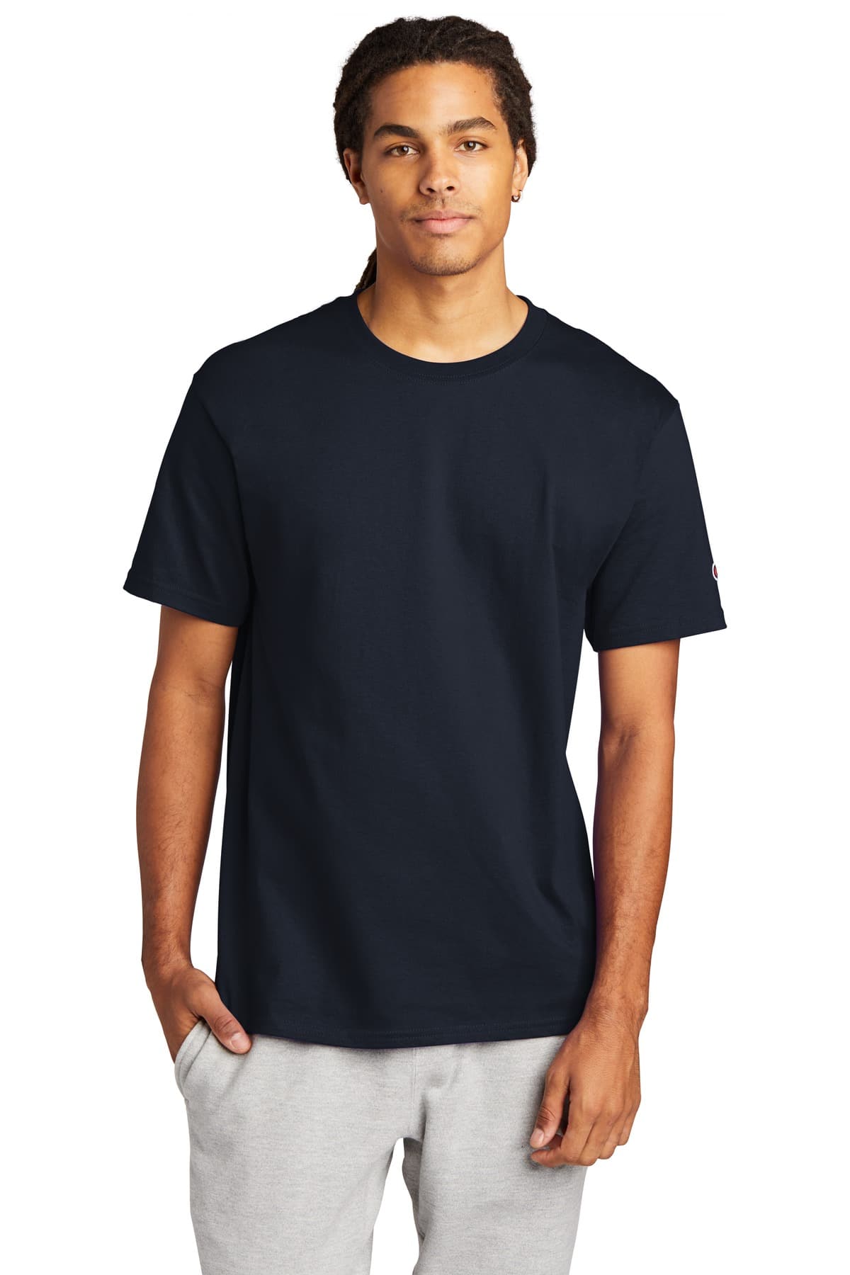 Champion ® Heritage 6-Oz. Jersey Tee — Navy