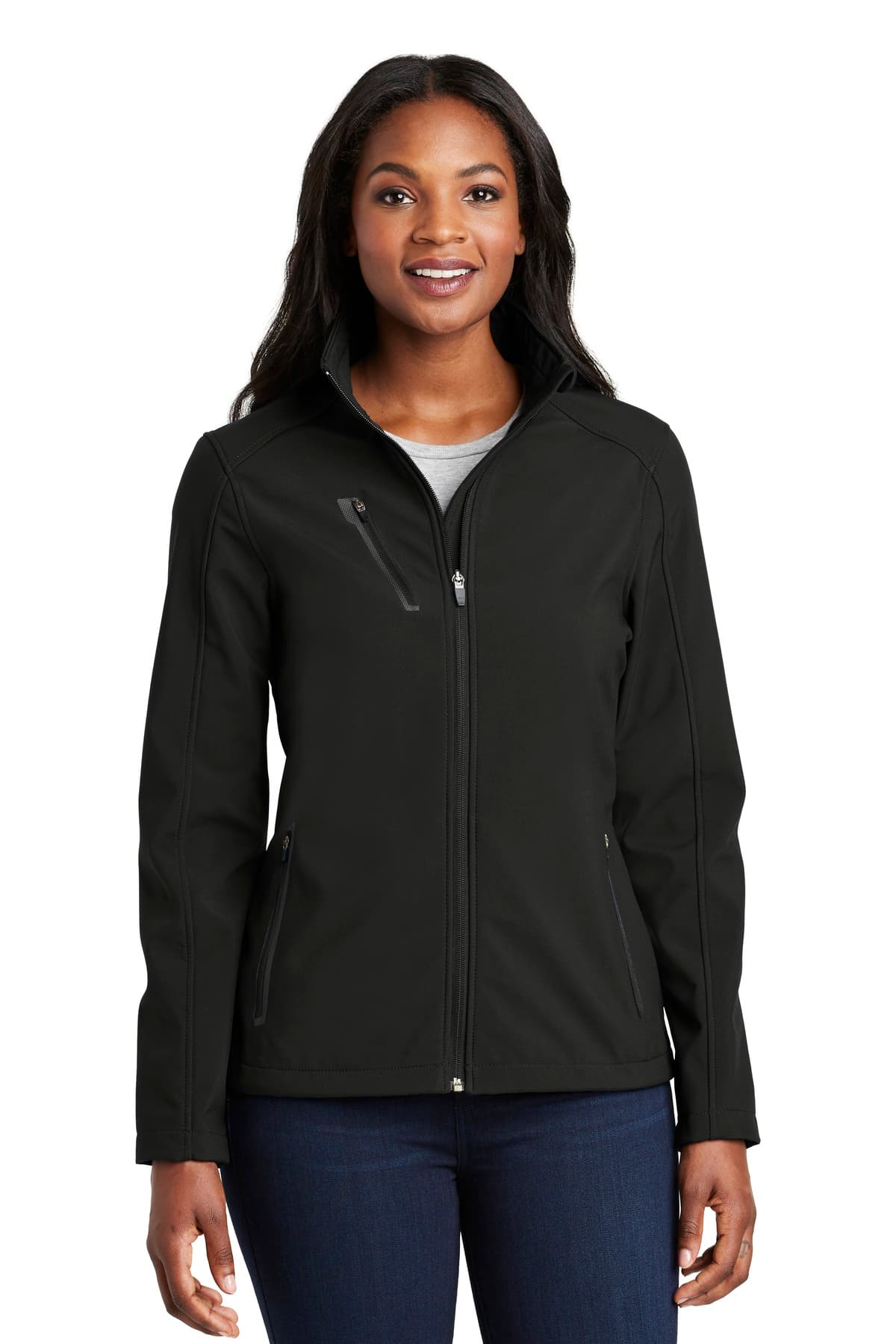 Port Authority ® Women's Welded Soft Shell Jacket — Black