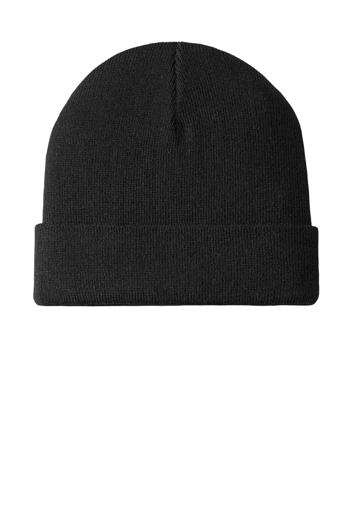 Port Authority ® Knit Cuff Beanie — Black