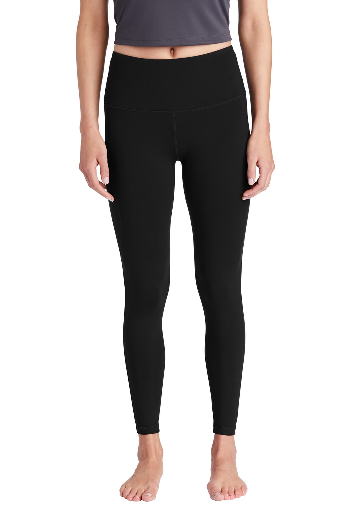 Sport-Tek ® Women's High Rise 7/8 Legging — Black