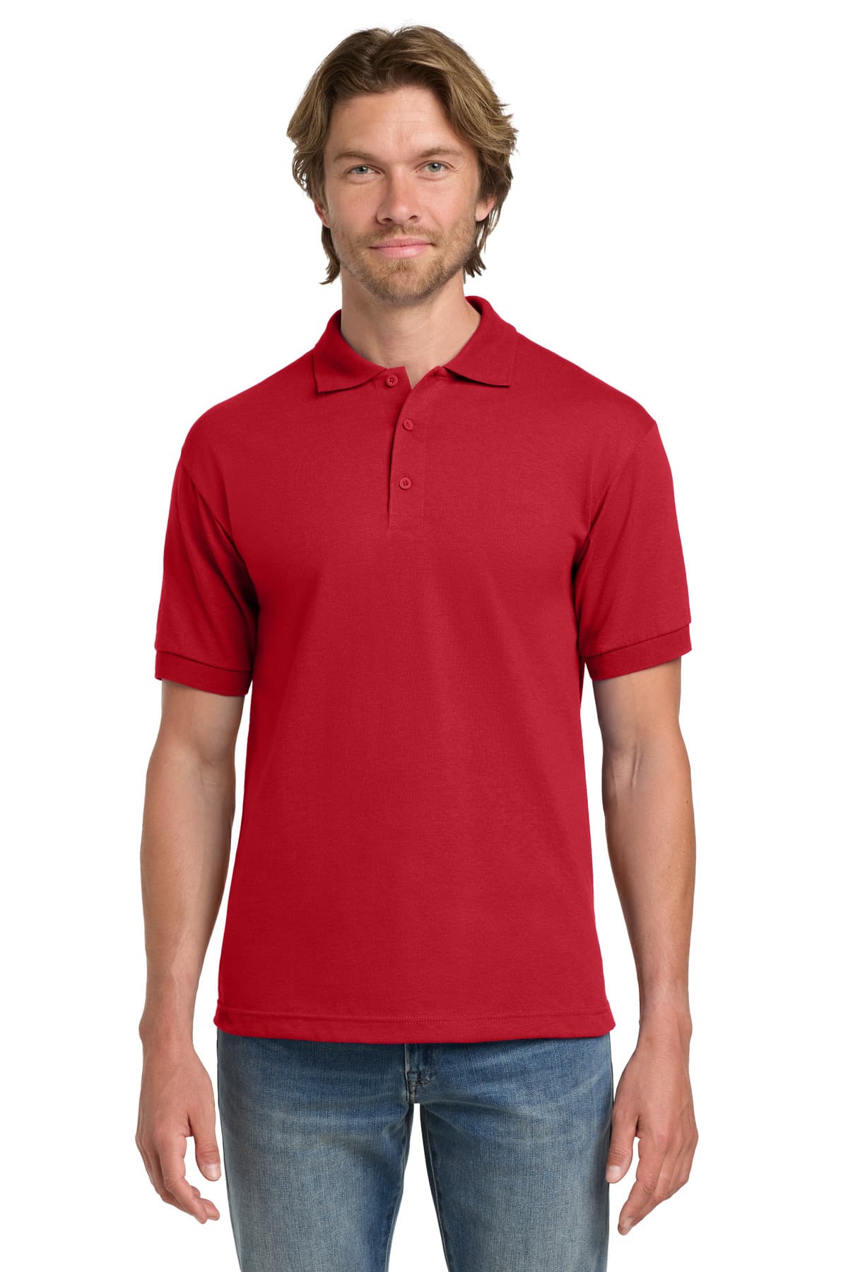 Gildan ® - DryBlend ® 6-Ounce Jersey Knit Sport Shirt — Red