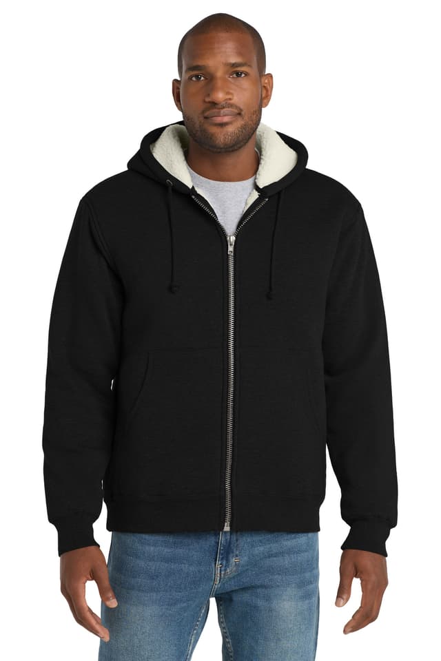 CornerStone ® Heavyweight Sherpa-Lined Hooded Fleece Jacket