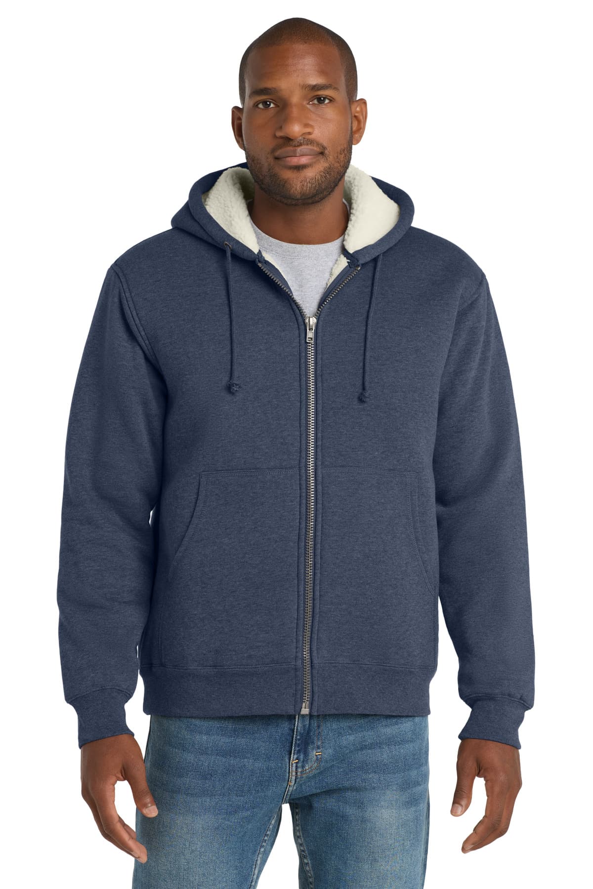 CornerStone ® Heavyweight Sherpa-Lined Hooded Fleece Jacket