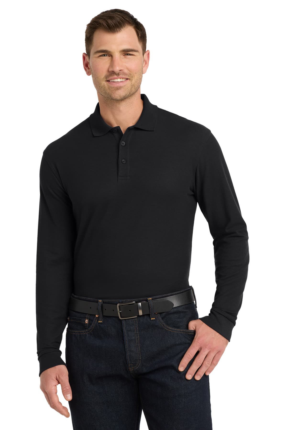 Port Authority ® Long Sleeve Core Classic Pique Polo