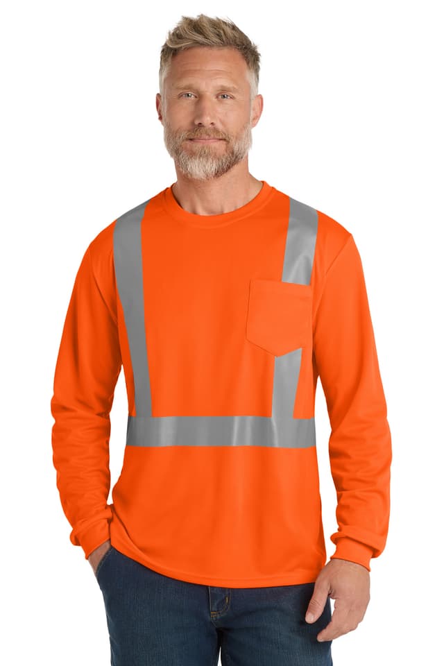 CornerStone ® ANSI 107 Class 2 Mesh Long Sleeve Tee