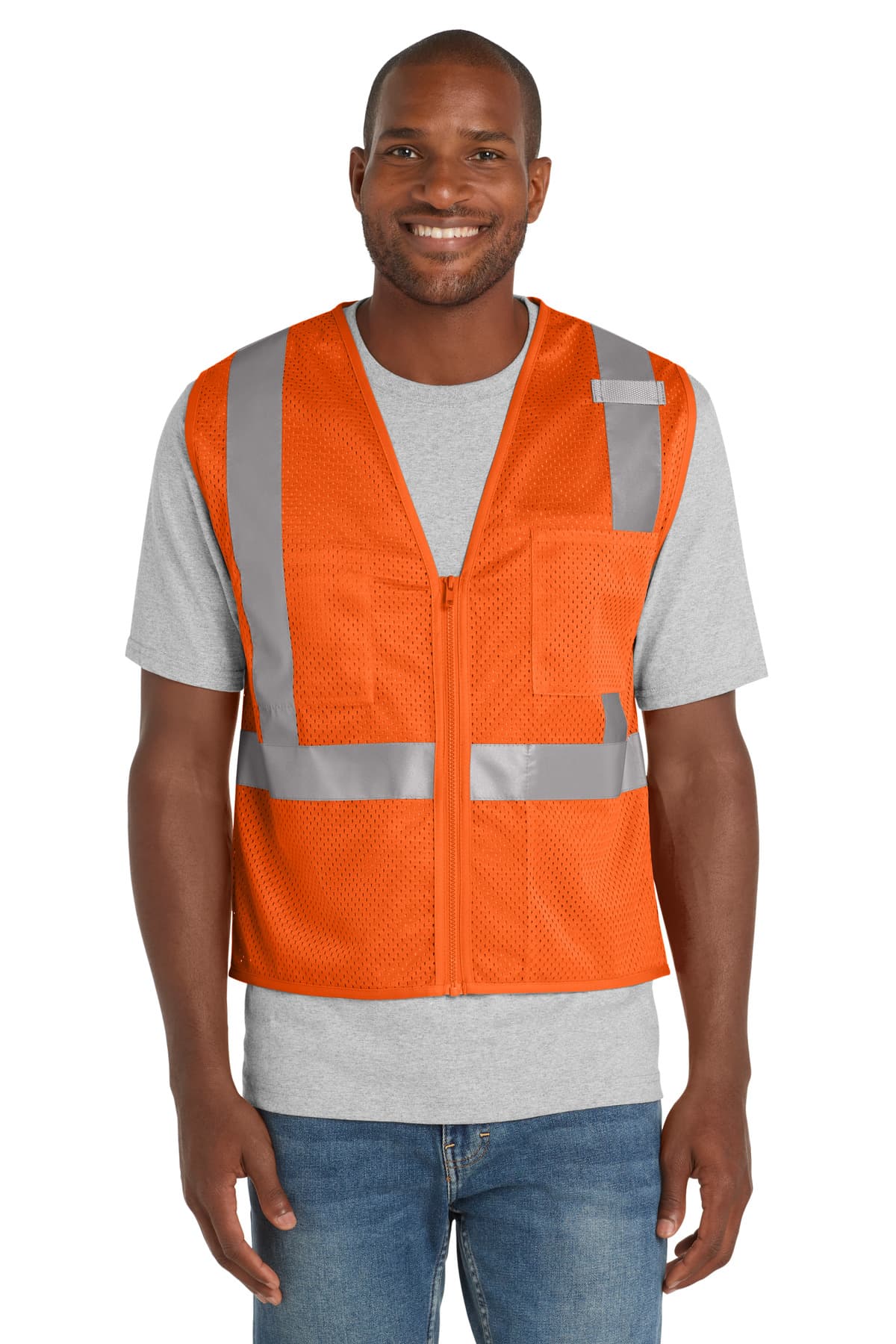 CornerStone ® ANSI 107 Class 2 Mesh Zippered Vest