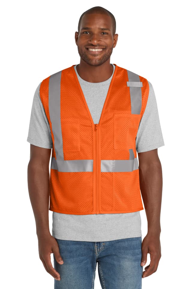 CornerStone ® ANSI 107 Class 2 Mesh Zippered Vest