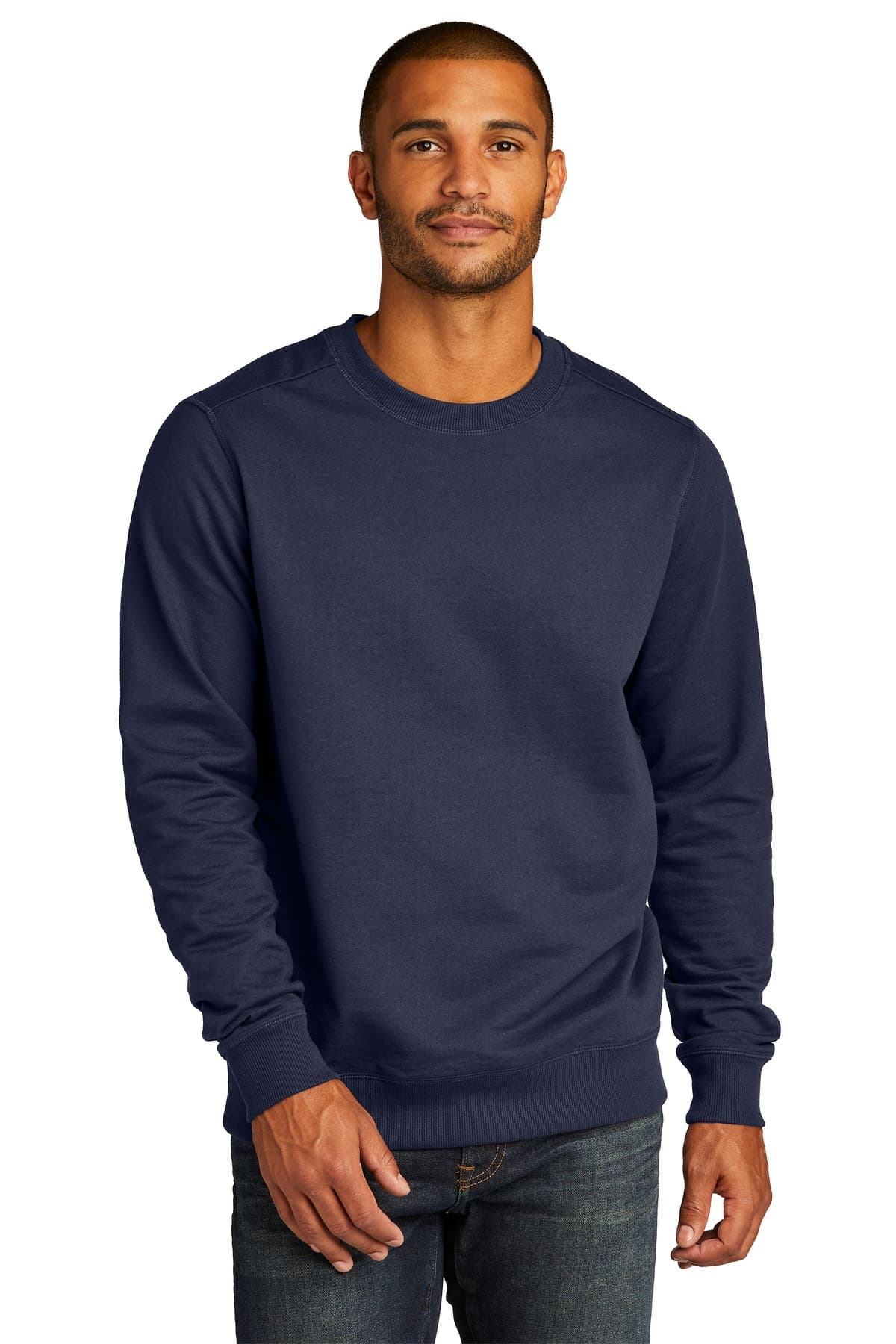 District ® Re-Fleece  Crew — True Navy