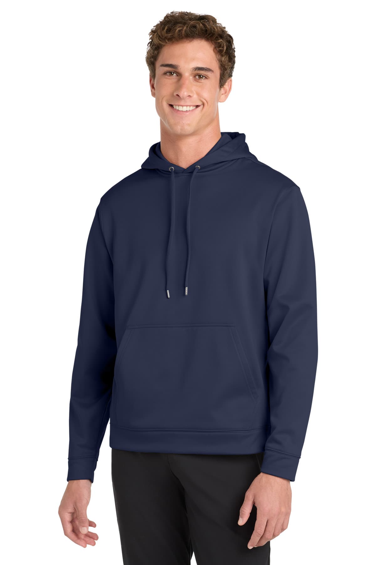 Sport-Tek ® Sport-Wick ® Fleece Hooded Pullover — Navy