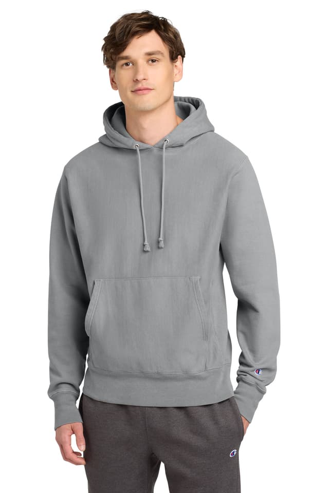 Champion ® Reverse Weave ® Garment-Dyed Hooded Sweatshirt