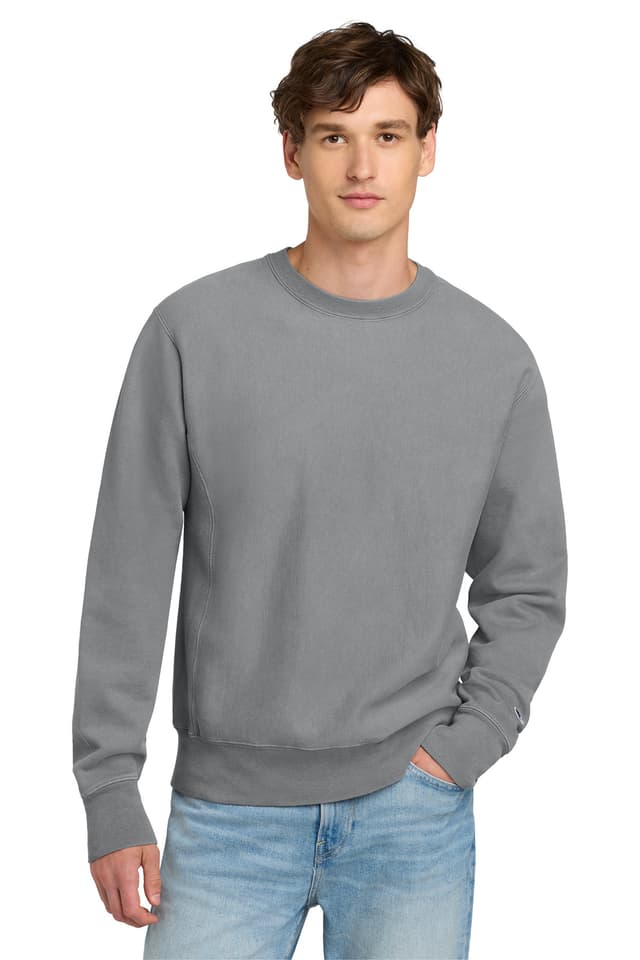 Champion ® Reverse Weave ® Garment-Dyed Crewneck Sweatshirt