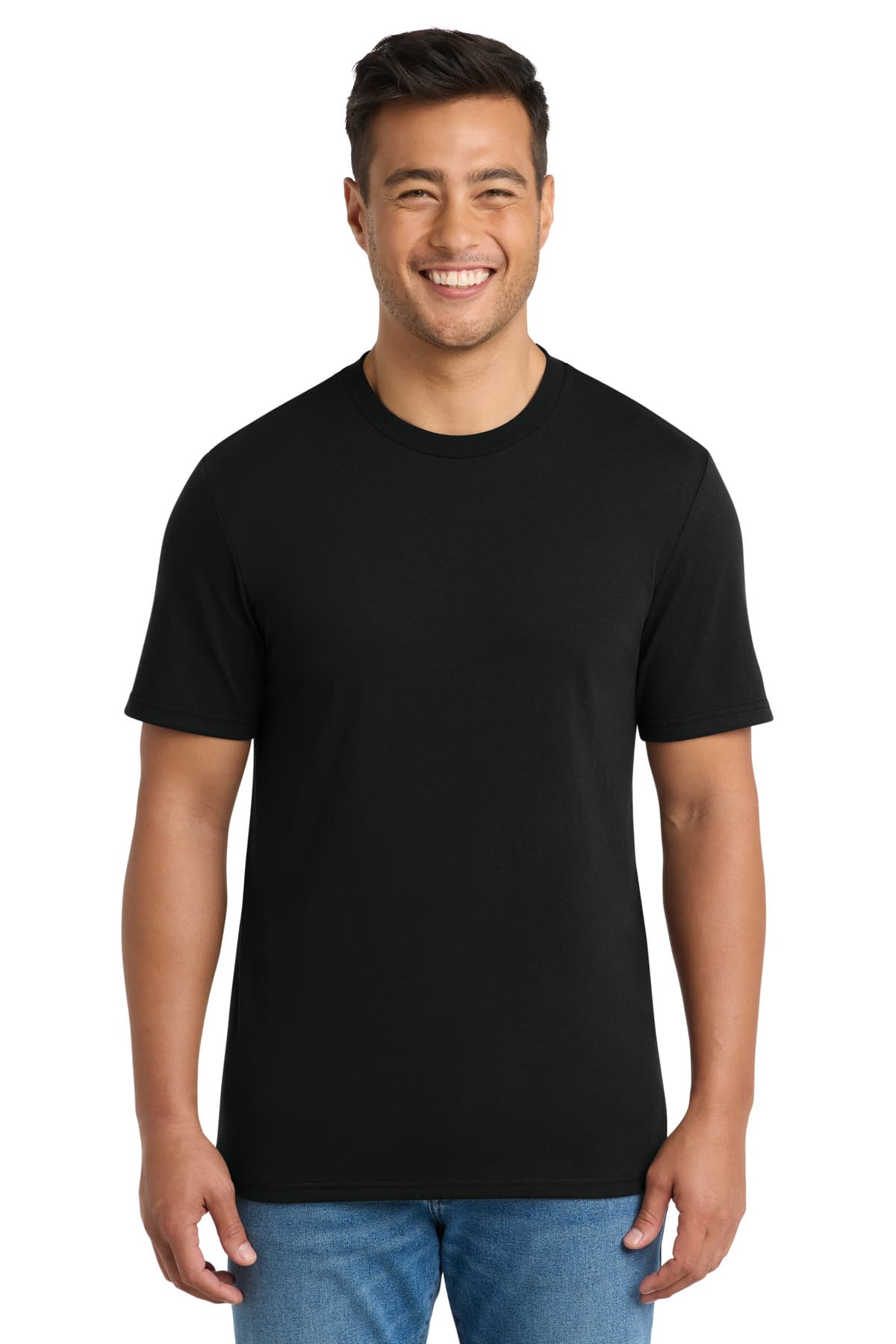 Port & Co  Tri-Blend Tee — Black