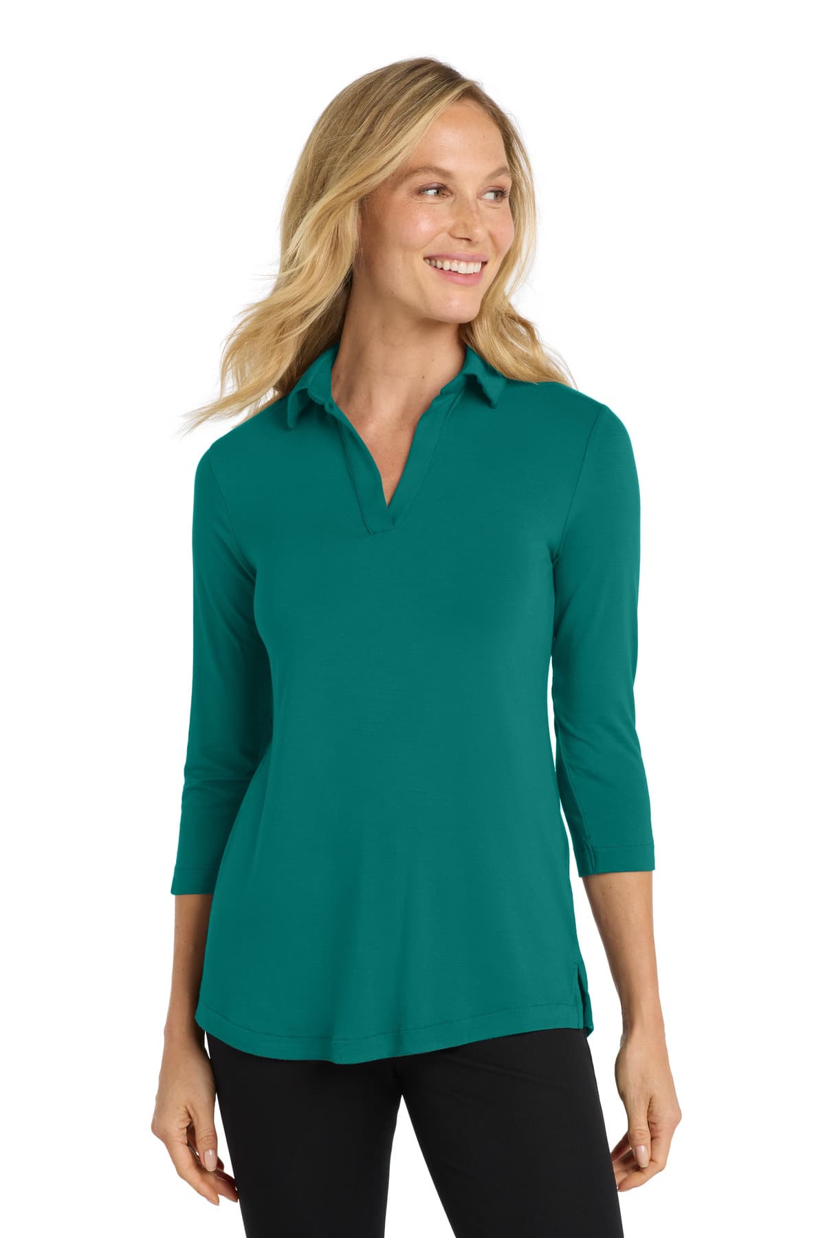 Port Authority ® Women's Luxe Knit Tunic — Teal Green