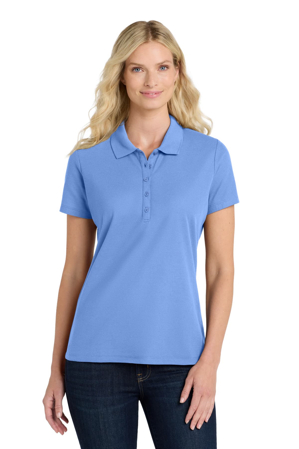 Port Authority ® Women's SuperPro React  Polo — Ultramarine Blue