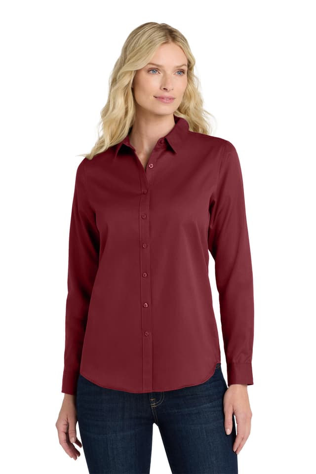Port Authority ® Women's Long Sleeve SuperPro React  Twill Shirt