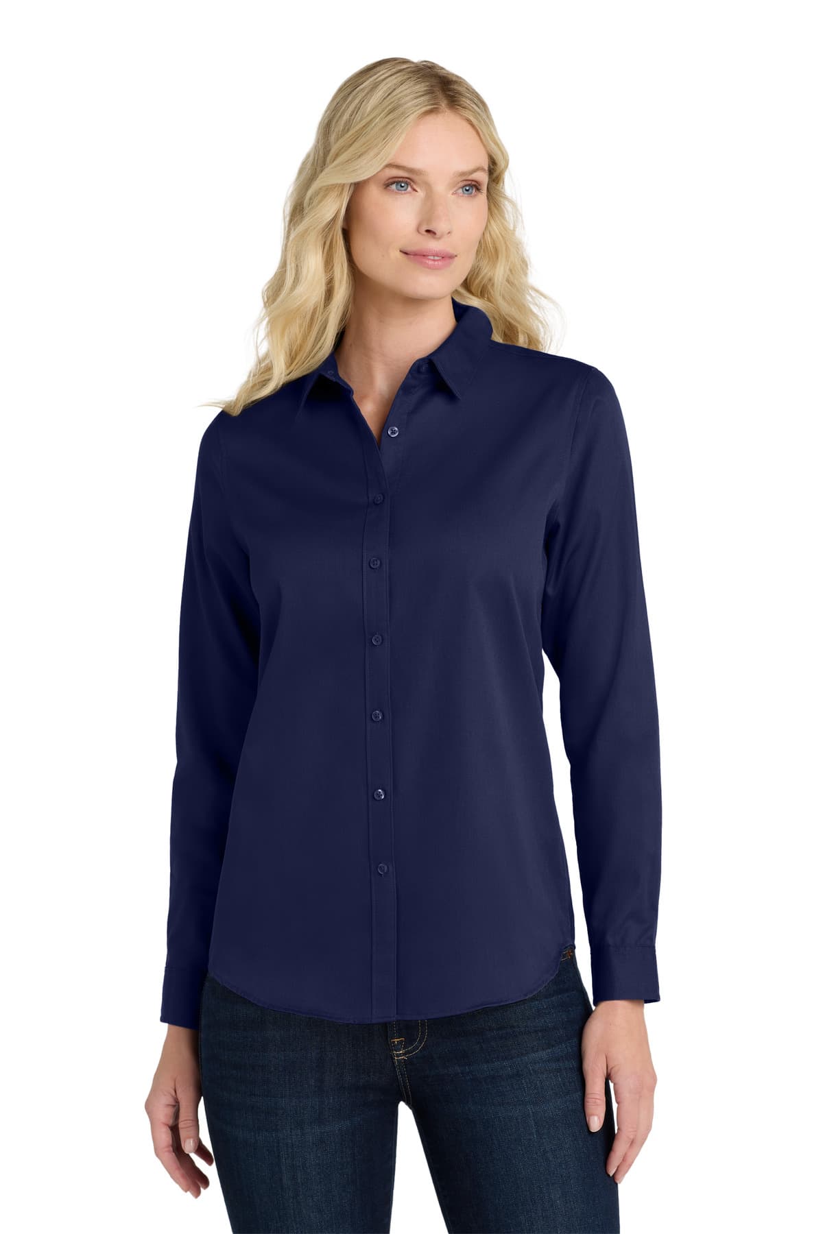 Port Authority ® Women's Long Sleeve SuperPro React  Twill Shirt