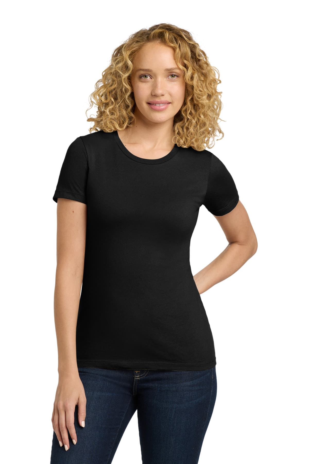 Next Level Apparel ® Women's Cotton Tee — Black