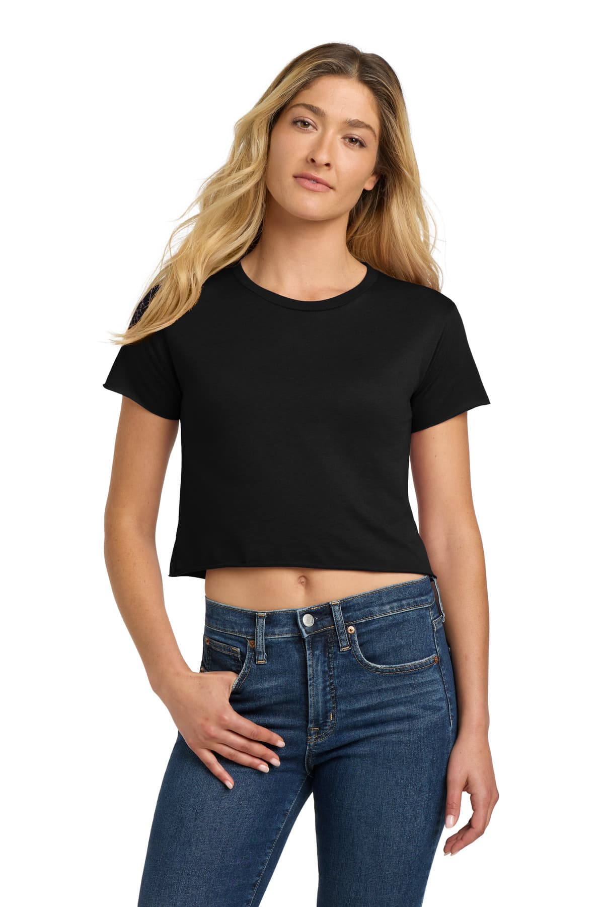 Next Level Apparel ® Women's Festival Cali Crop Tee — Black