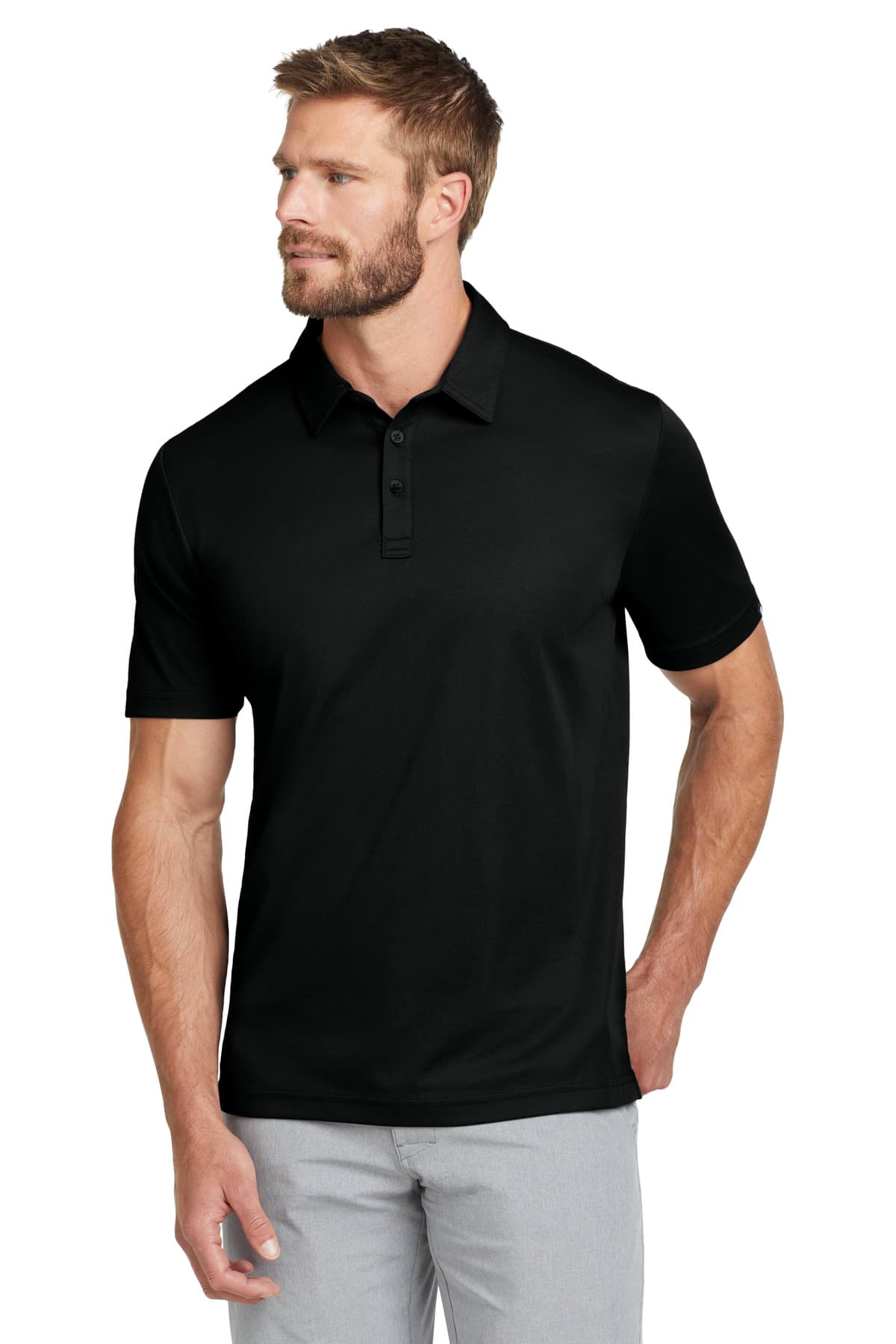 TravisMathew Oceanside Solid Polo — Black